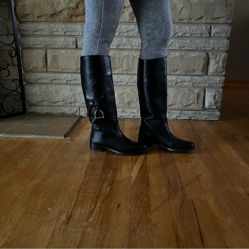 Sallee calfskin riding boot.